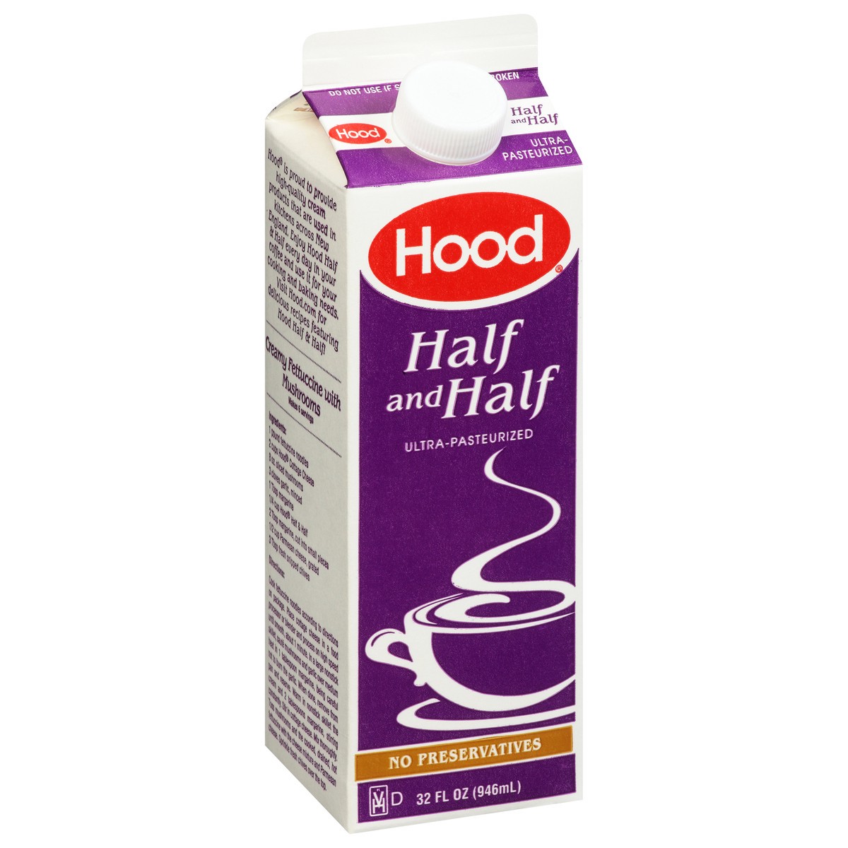 slide 7 of 10, Hood Half & Half, 32 oz, 1 qt