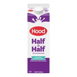 Hood Half & Half, 32 oz
