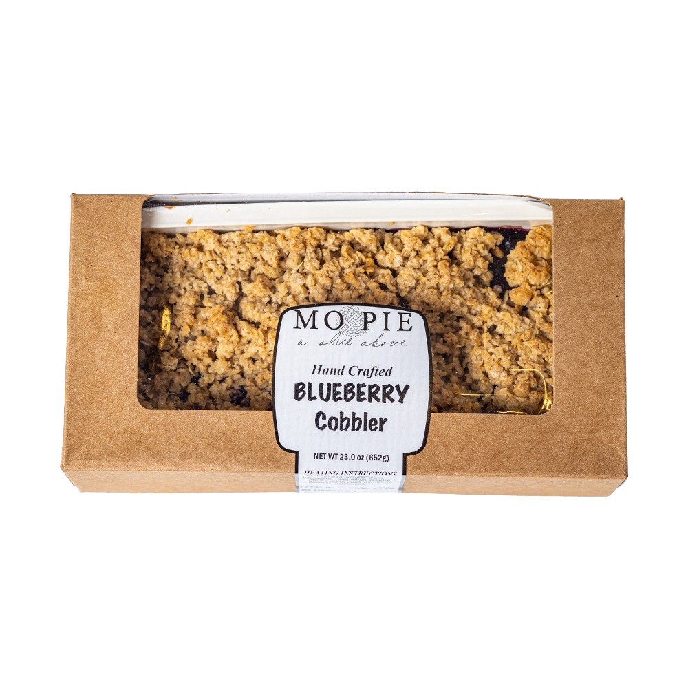 slide 1 of 1, Mo Pies Bluebery Cobbler, 22 oz