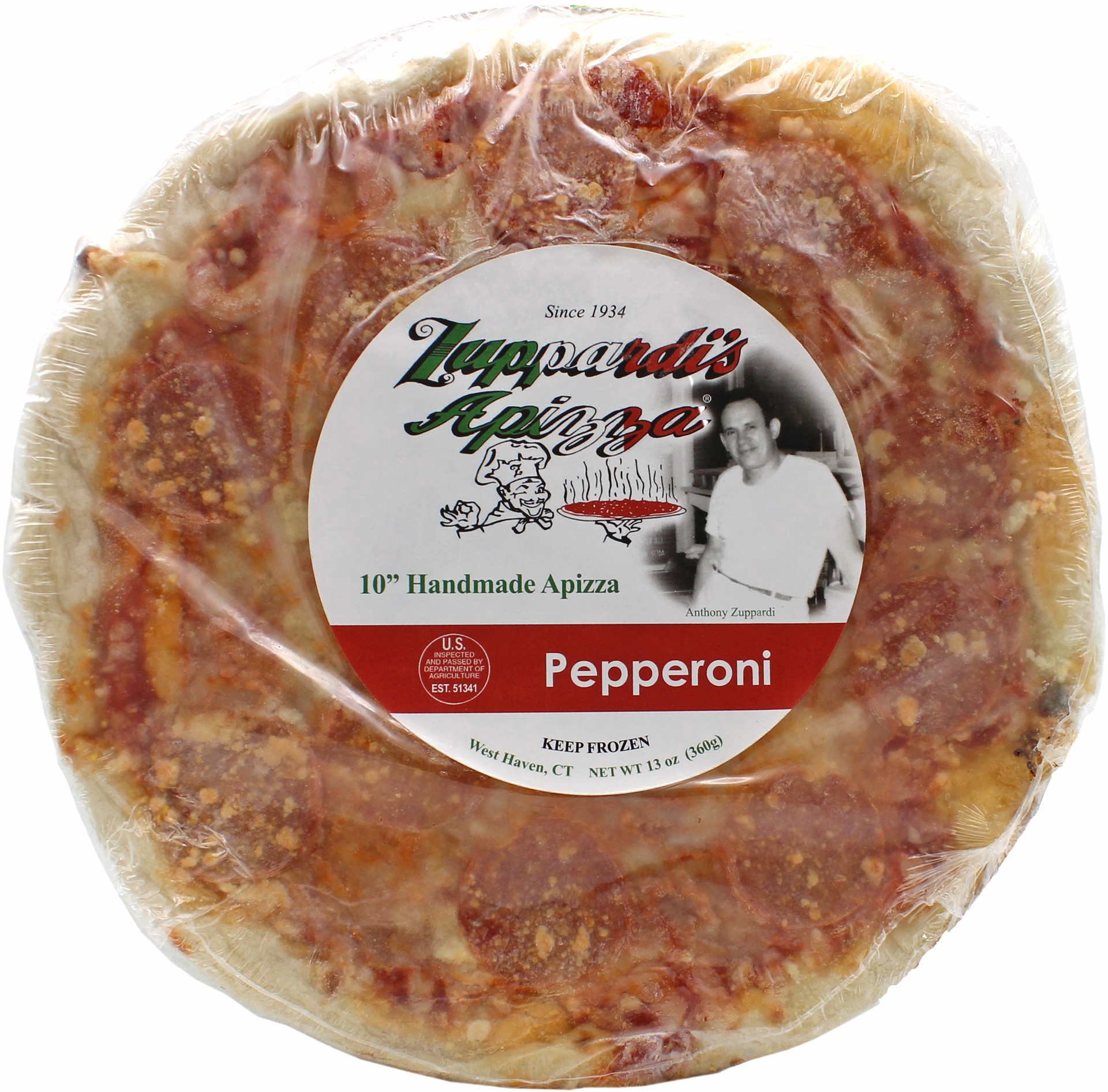 slide 1 of 1, Zuppardi's Pepperoni Handmade Apizza, 10 in