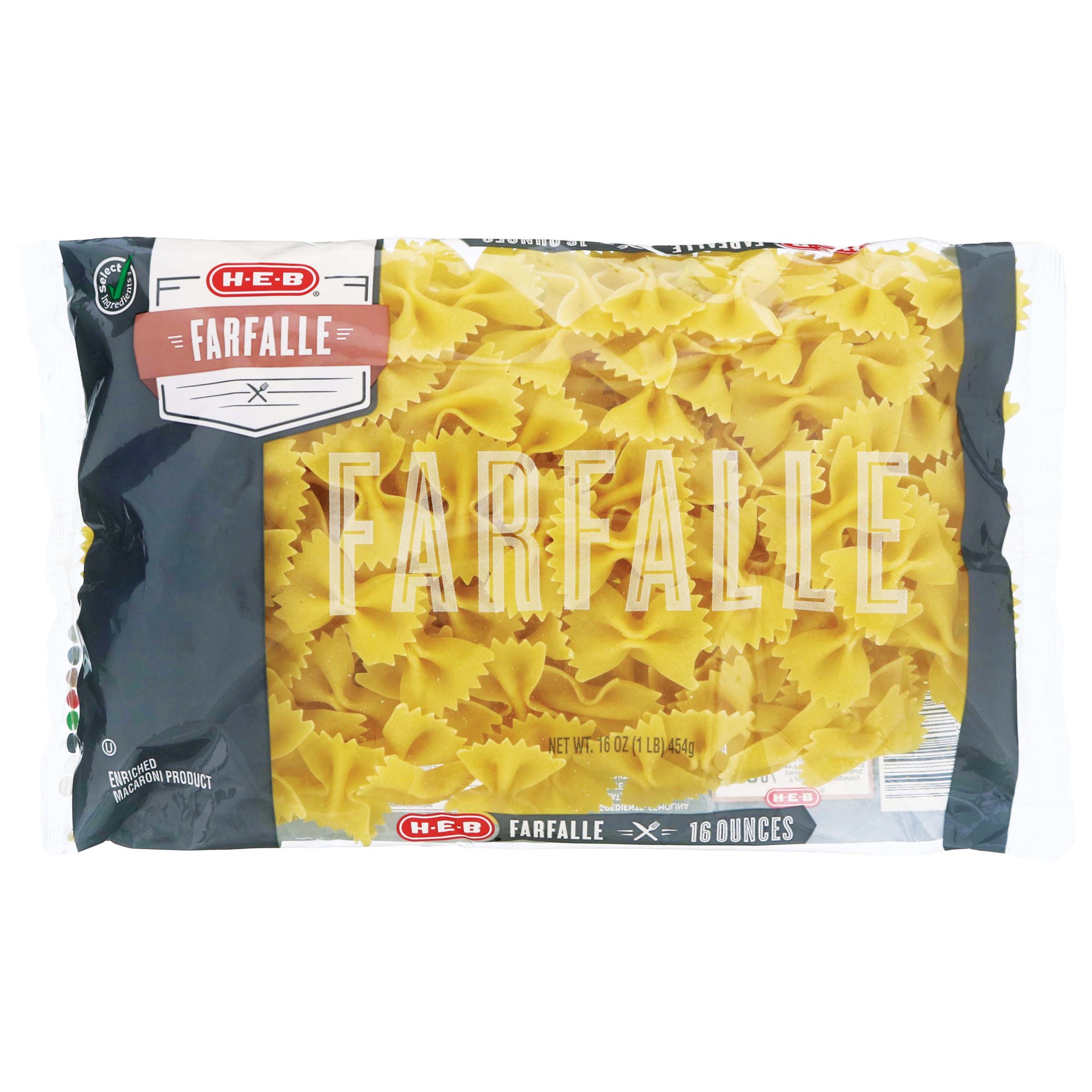 slide 1 of 1, H-E-B Bow Tie Farfalle, 16 oz