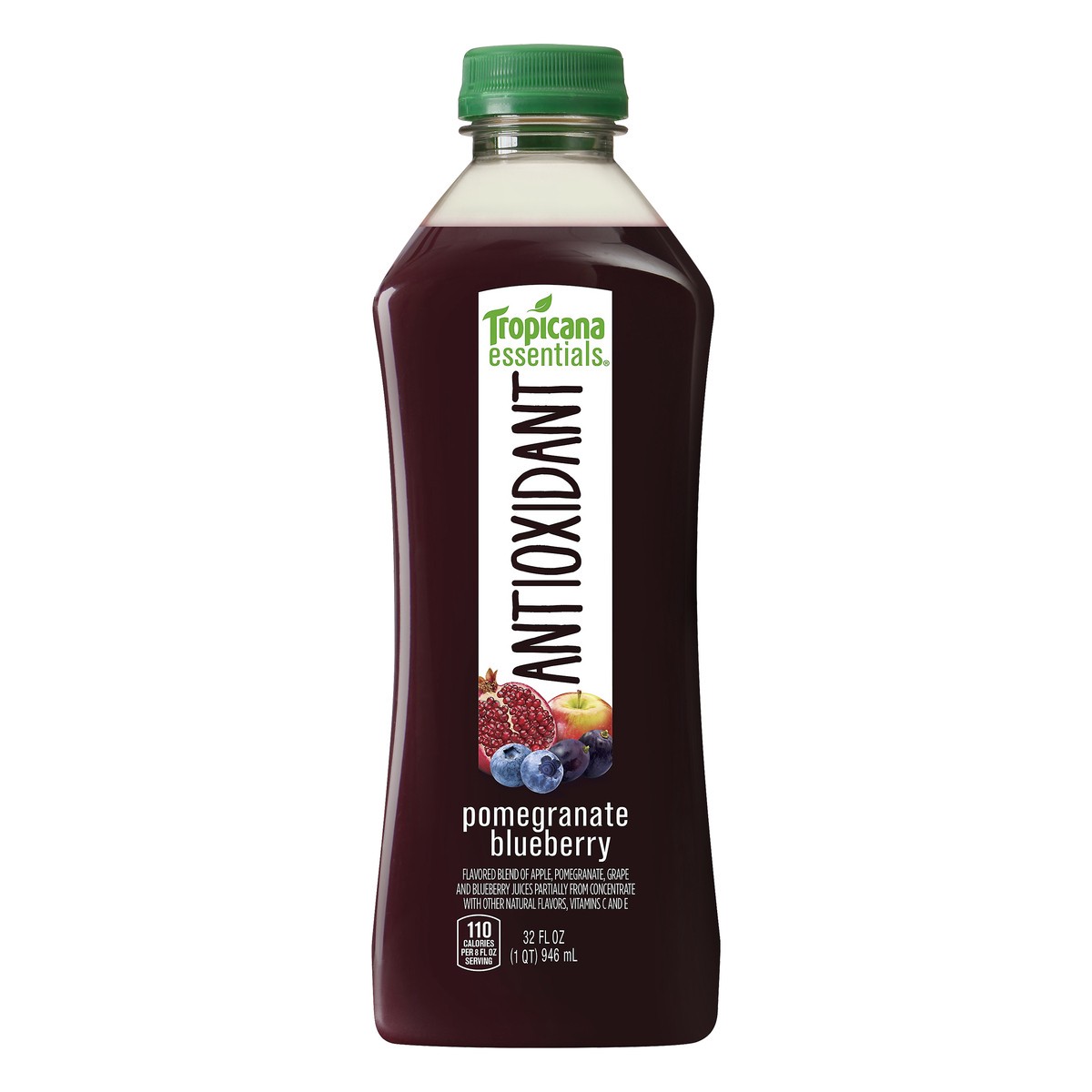 slide 1 of 11, Tropicana Essentials Antioxidant Pomegranate Blueberry Juice 32 oz, 32 fl oz