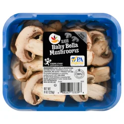 GIANT Baby Bella Mushrooms Sliced