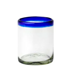 10 Strawberry Street Cobalt Rim Double Old-Fashioned Cup