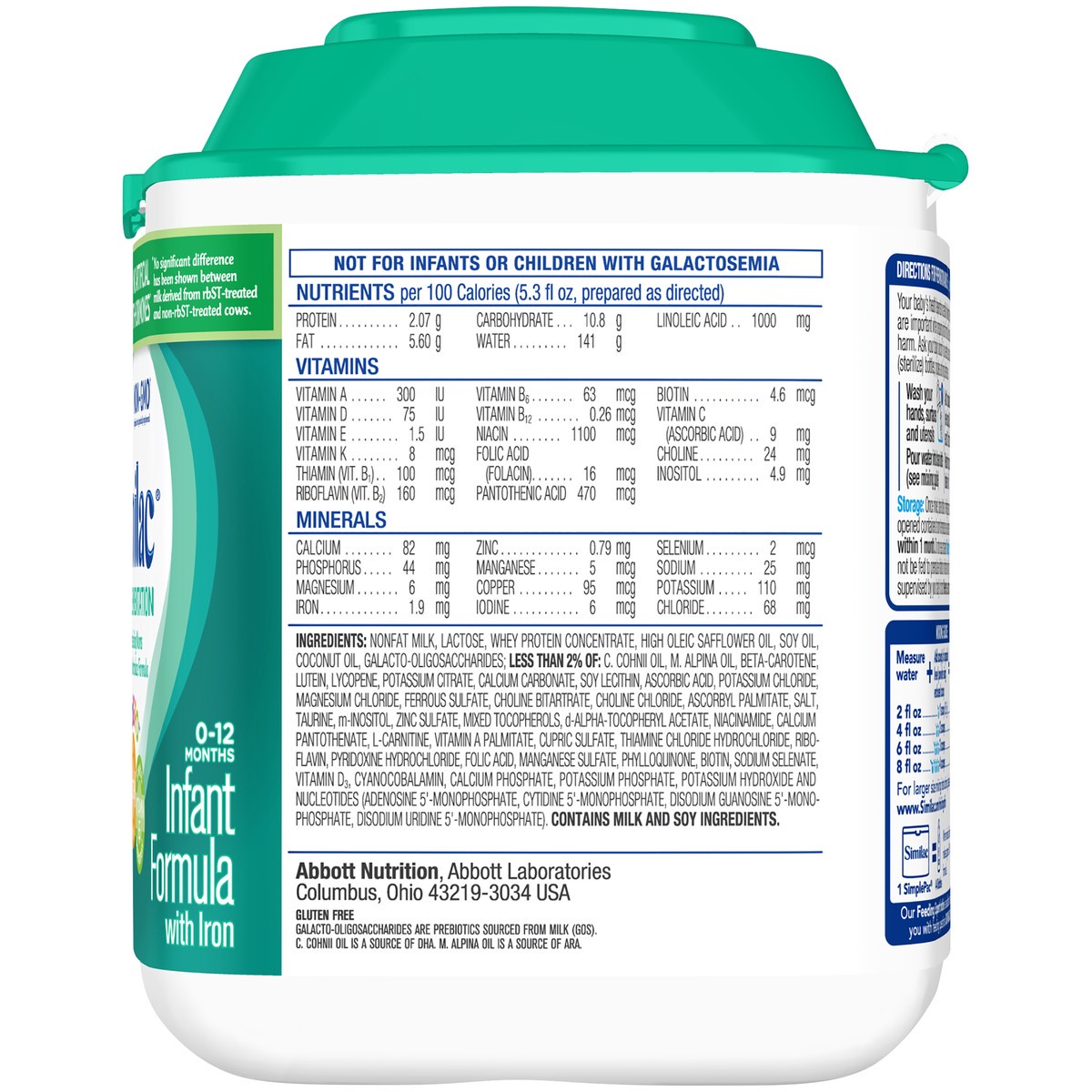 slide 6 of 14, Similac for Supplementation Infant Formula with Iron Powder 1.45 lb Canister, 1.45 lb