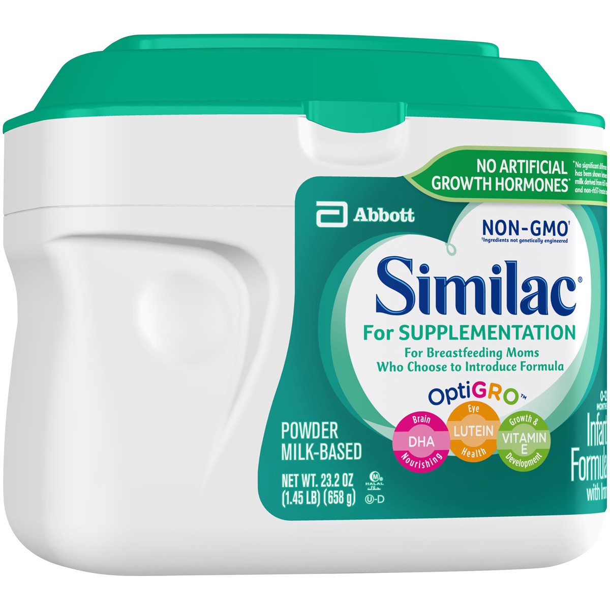 slide 9 of 14, Similac for Supplementation Infant Formula with Iron Powder 1.45 lb Canister, 1.45 lb