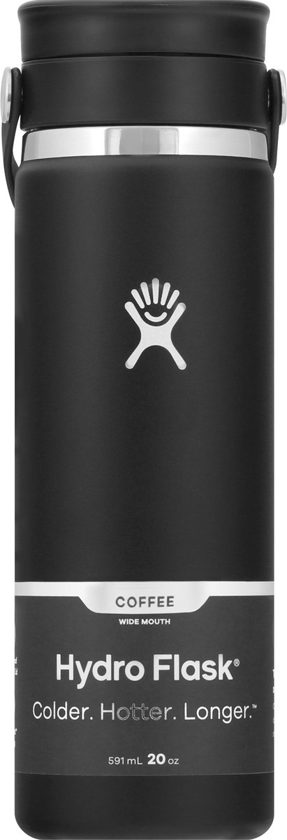 slide 5 of 11, Hydro Flask 20 Ounce Black Wide Mouth Coffee Bottle 1 ea, 1 ct