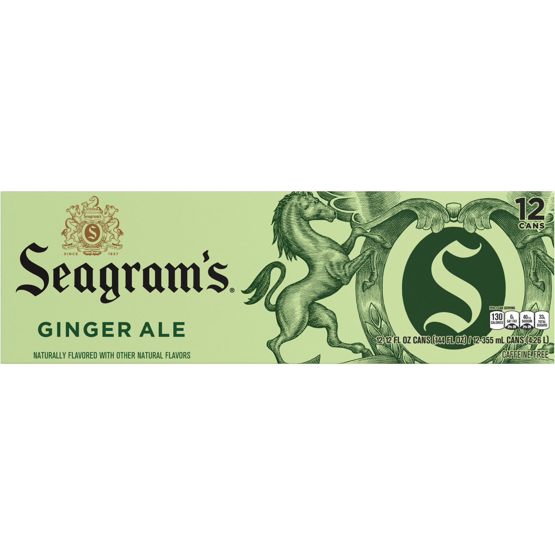 slide 14 of 15, Seagram's Ginger Ale, 12 ct; 12 fl oz