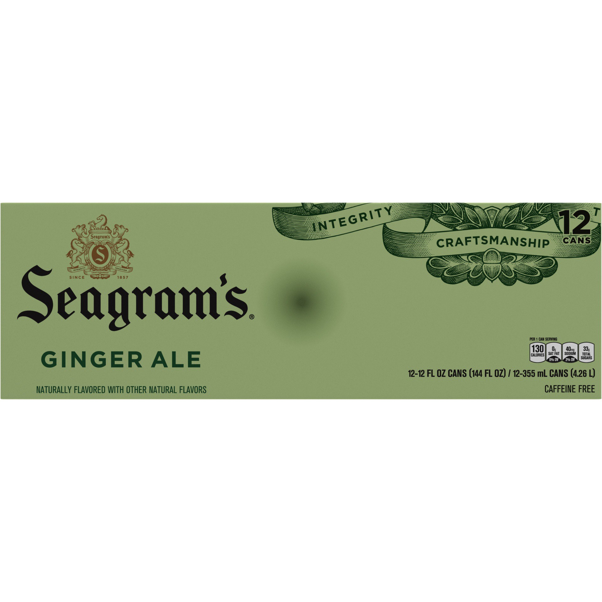 slide 9 of 15, Seagram's Ginger Ale, 12 ct; 12 fl oz