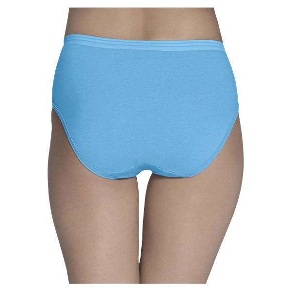 slide 12 of 13, Fruit of the Loom Women's Heather Low Rise Brief Panty, Size: 7, 6 ct