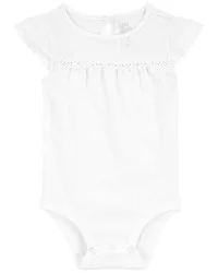 Oshkosh Baby Cotton Pointelle Bodysuit White 18M