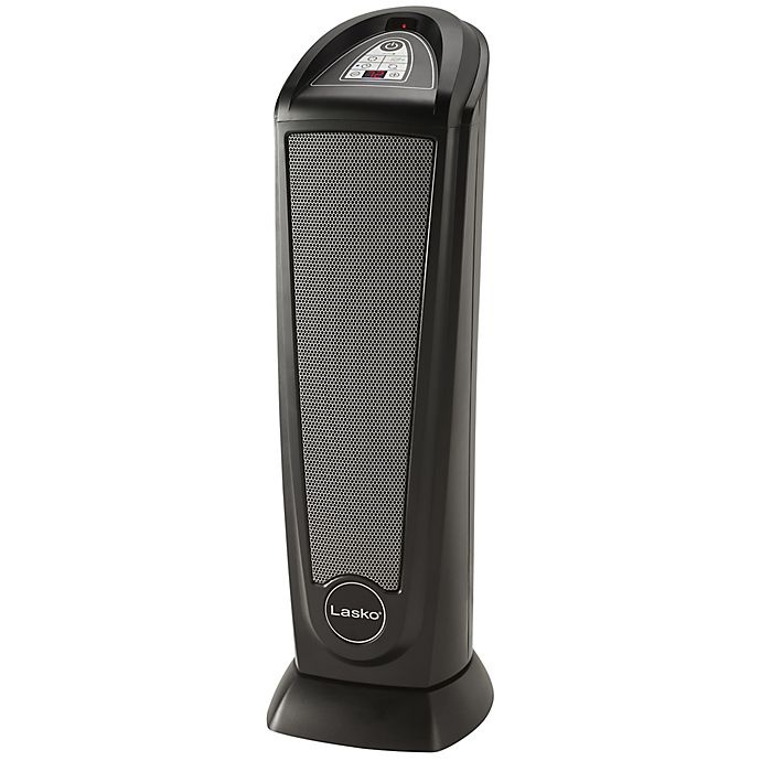 slide 1 of 1, Lasko Ceramic Tower Heater with Remote - Black, 1 ct