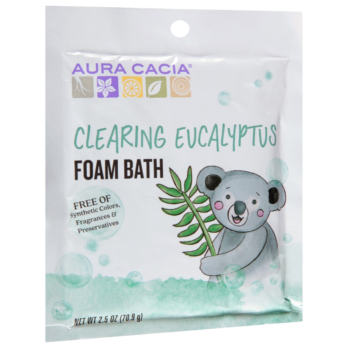 slide 2 of 9, Aura Cacia Clearing Aromatherapy Foam Bath For Kids, 2.5 oz