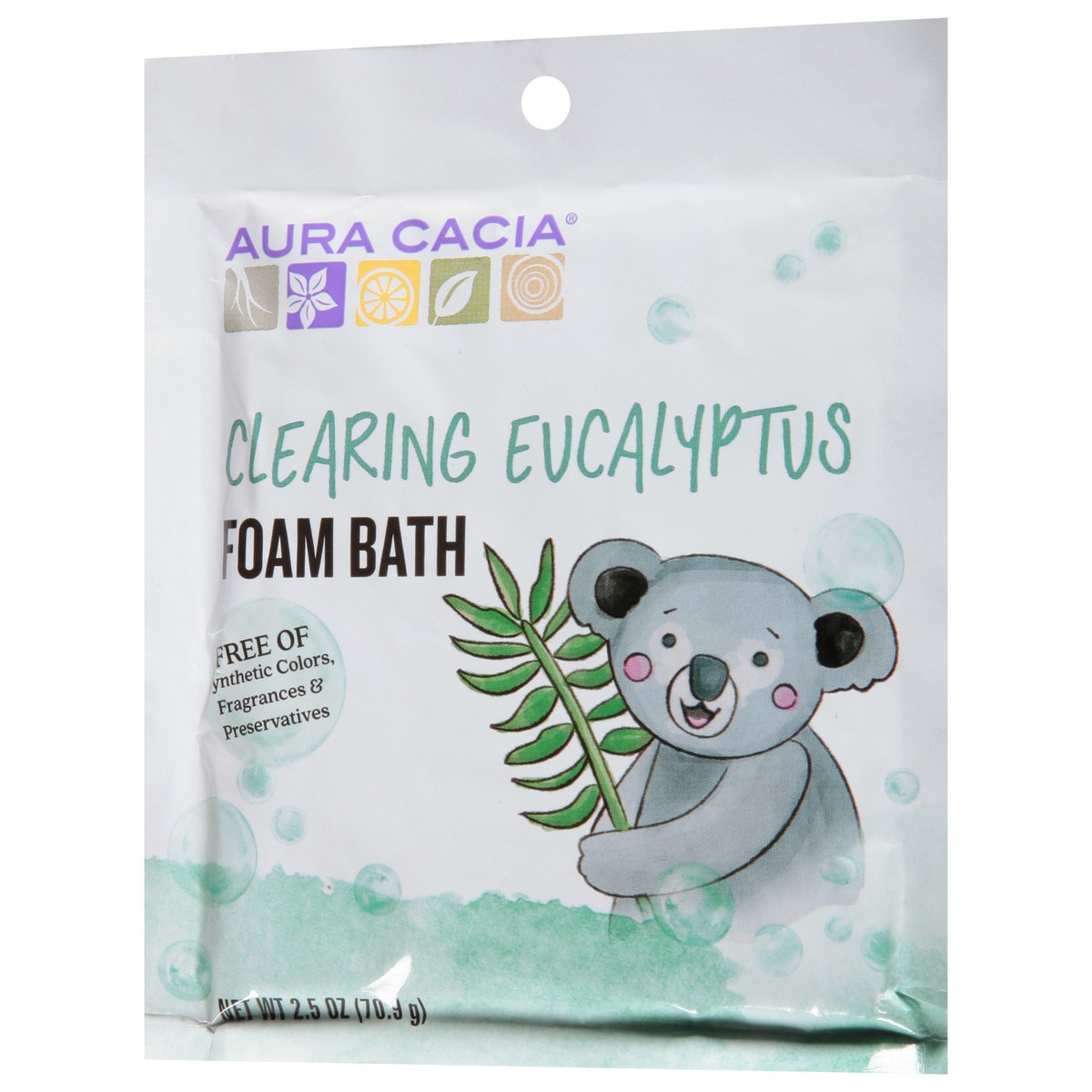 slide 4 of 9, Aura Cacia Clearing Aromatherapy Foam Bath For Kids, 2.5 oz