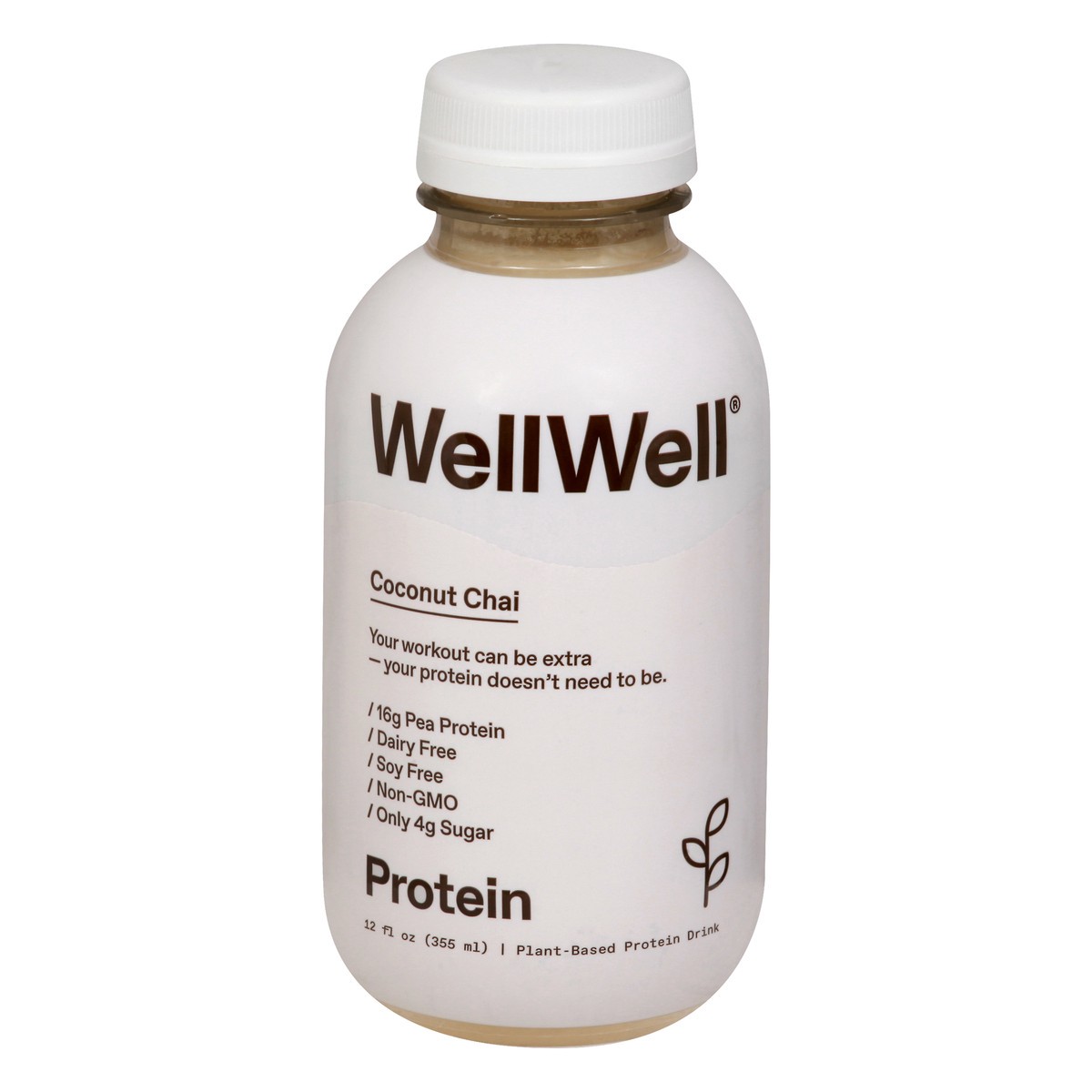 slide 1 of 10, WellWell Plant-Based Dairy Free Coconut Chai Protein Drink 12 oz, 12 oz