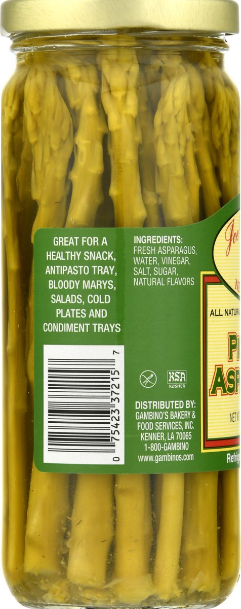 slide 9 of 13, Joe Gambinos Gambino's Spicy Pickled Asparagus, 16 oz