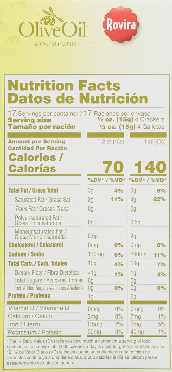 slide 13 of 14, Rovira Olive Oil Soda Crackers 8 ea, 8 ct