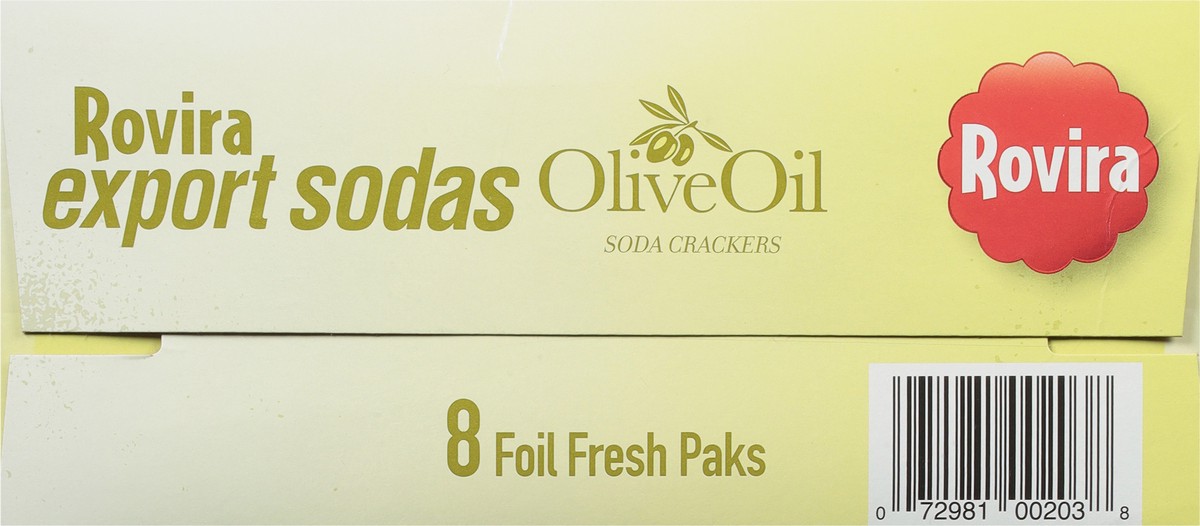 slide 7 of 14, Rovira Olive Oil Soda Crackers 8 ea, 8 ct