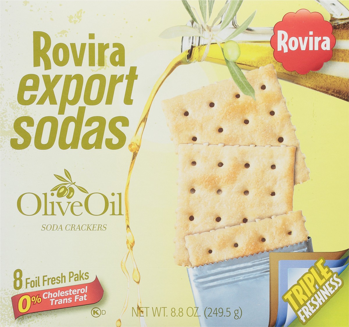 slide 6 of 14, Rovira Olive Oil Soda Crackers 8 ea, 8 ct