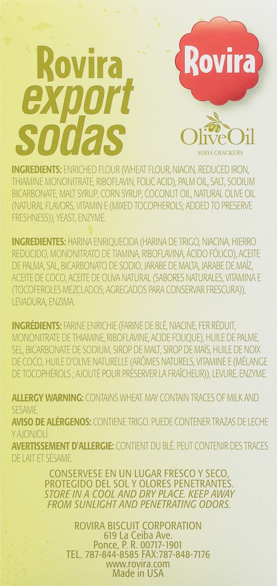 slide 2 of 14, Rovira Olive Oil Soda Crackers 8 ea, 8 ct