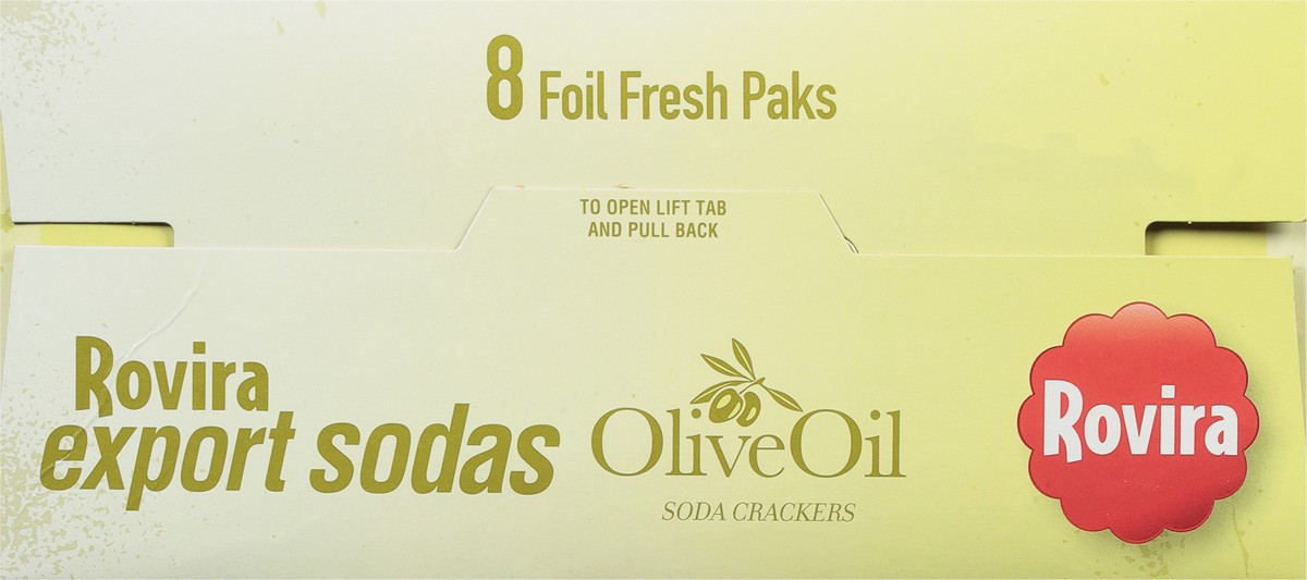 slide 8 of 14, Rovira Olive Oil Soda Crackers 8 ea, 8 ct