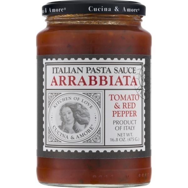 slide 1 of 1, Cucina & Amore Italian Pasta Sauce Arrabbiata Tomato & Red Pepper, 16.8 oz