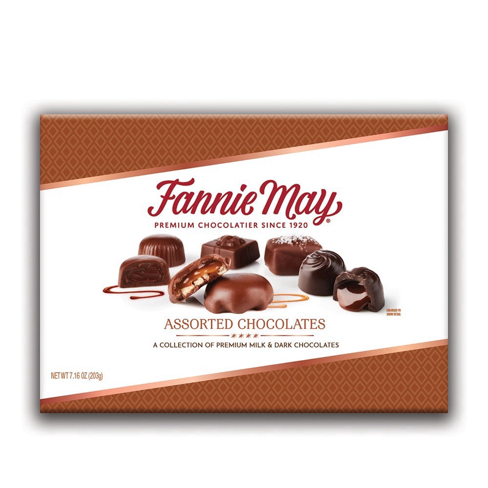 slide 1 of 1, Fannie May Premium Assorted Milk & Dark Chocolates - 7.16 oz, 7.16 oz