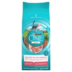 ONE Purina ONE High Protein, Natural Dry Kitten Food, +Plus Healthy Kitten Formula - 7 lb. Bag