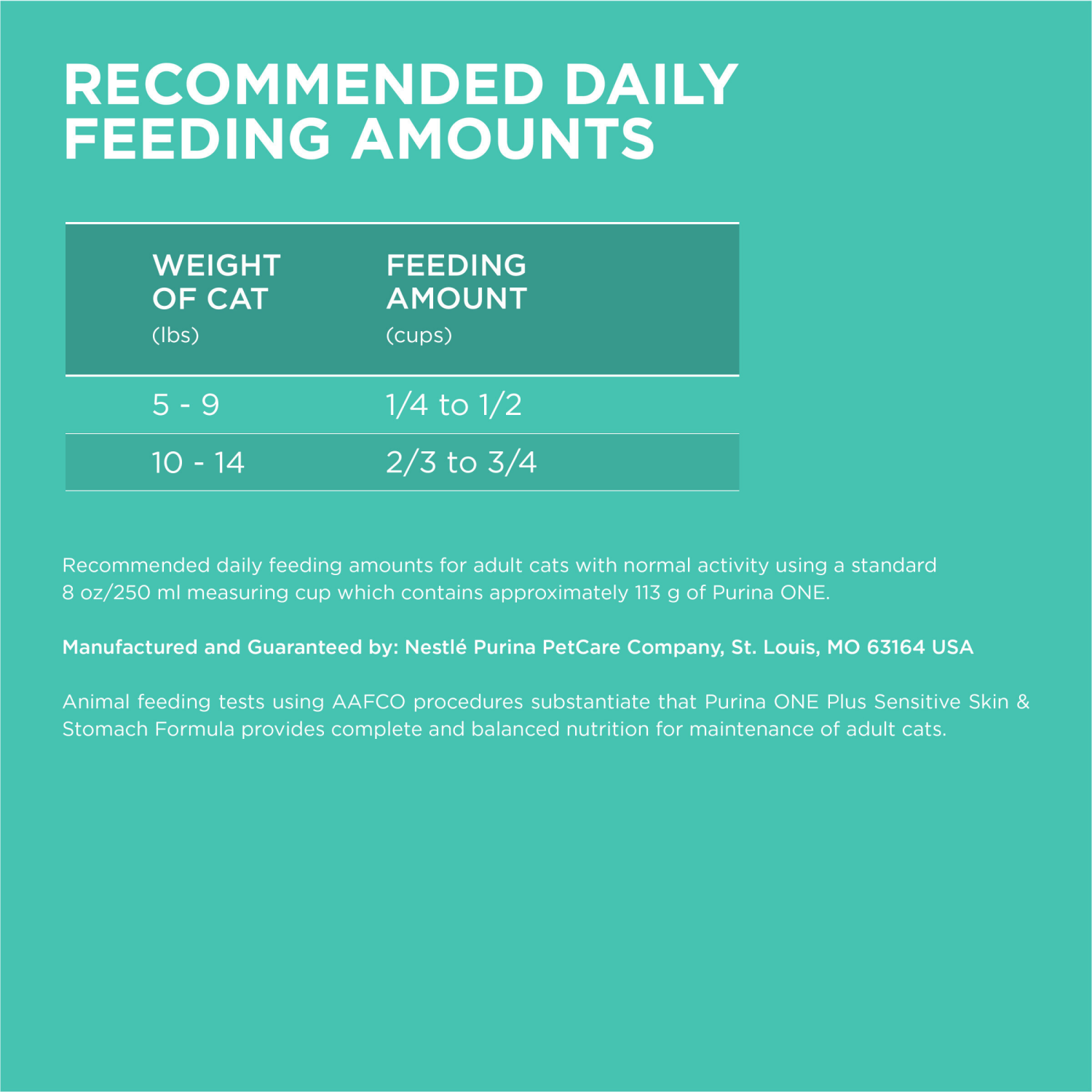 slide 4 of 5, Purina ONE Sensitive Stomach, Sensitive Skin, Natural Dry Cat Food, +Plus Sensitive Skin and Stomach Formula, 16 lb