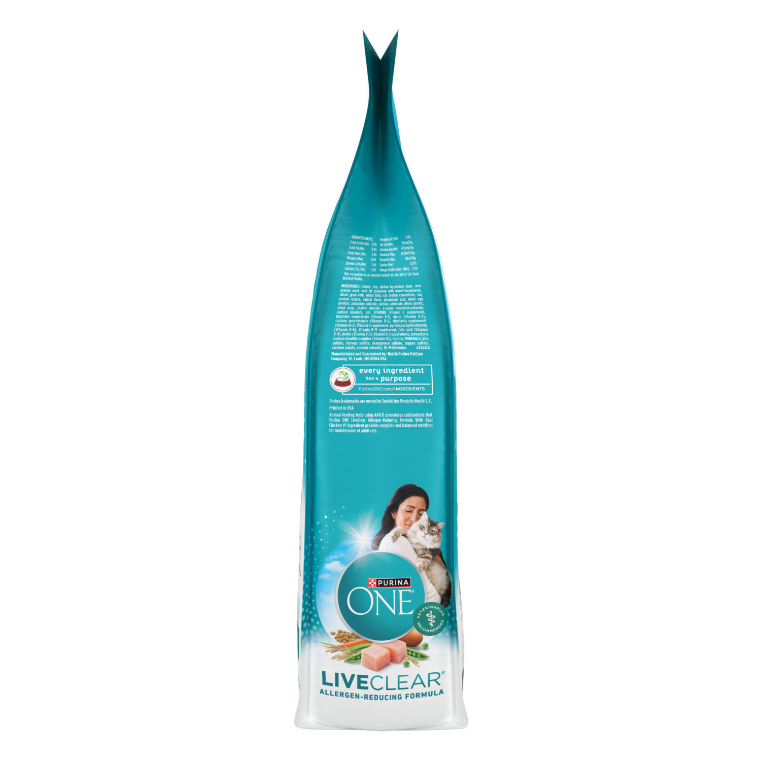 slide 3 of 4, Purina One Live Clear Adult Cat Food Chicken, 6.3 lb