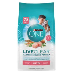 Purina ONE LiveClear Allergen-Reducing Cat Food Dry Formula - Real Chicken As The Number One Ingredient