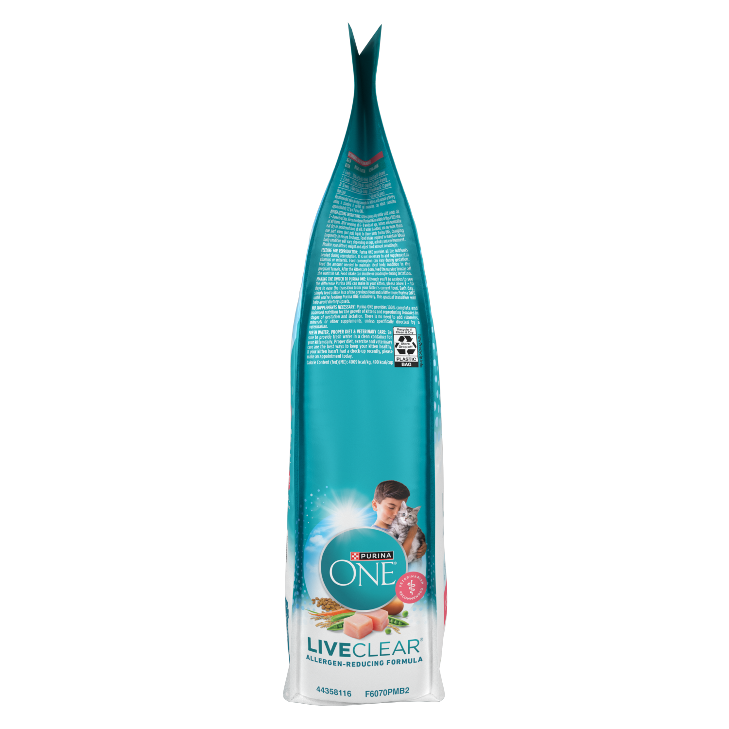 slide 2 of 4, Purina One Live Clear Dry Kitten Food, 5 lb