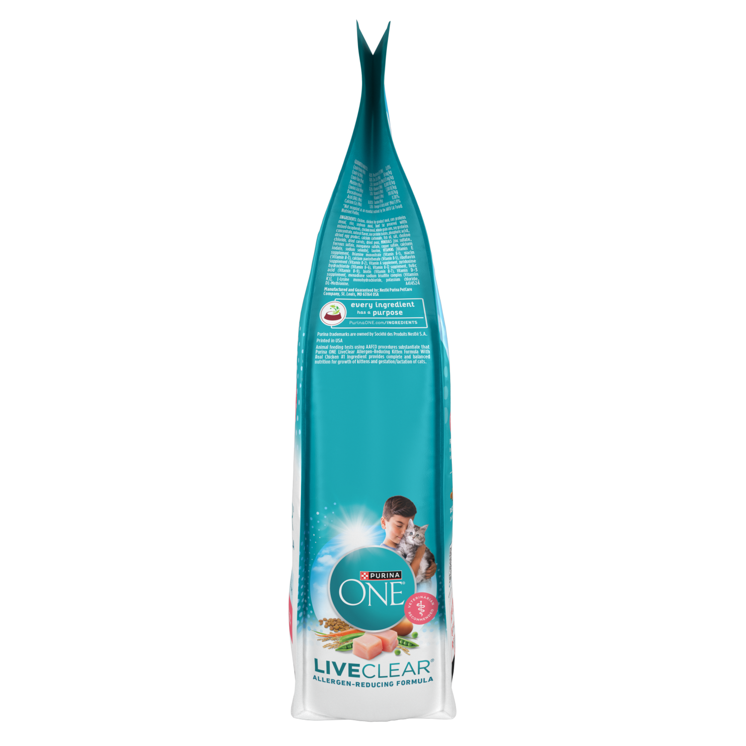 slide 3 of 4, Purina One Live Clear Dry Kitten Food, 5 lb