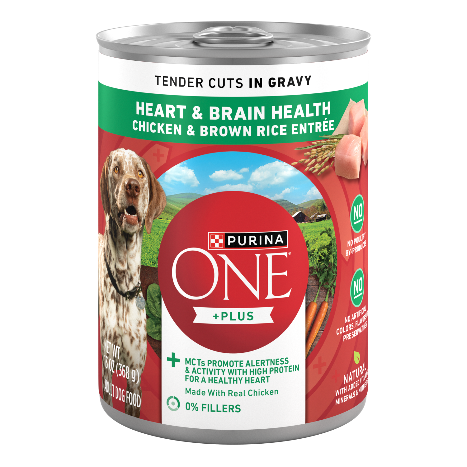 slide 1 of 5, One Wet Dog Food Brain & Heart 13 Oz., 13 oz