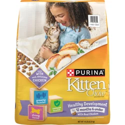 Kitten Chow Purina Kitten Chow Kitten Food Healthy Development with Real Chicken Dry Kitten Food - 14 lb. Bag