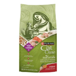 Cat Chow Purina Cat Chow Naturals With Added Vitamins, Minerals and Nutrients Dry Cat Food, Naturals Original - 3.15 lb. Bag