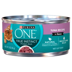 Purina ONE Natural, High Protein Cat Food, Tuna Recipe in Sauce