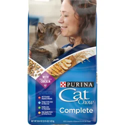 Cat Chow Purina Cat Chow High Protein Dry Cat Food, Complete - 3.15 lb. Bag