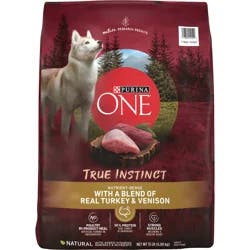Purina ONE True Instinct With A Blend Of Real Turkey and Venison Dry Dog Food - 15 lb. Bag