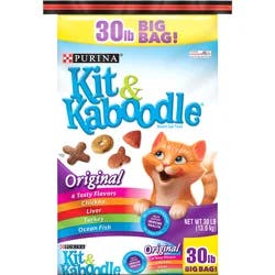 Kit & Kaboodle Purina Kit and Kaboodle Dry Cat Food Original Poultry, Liver and Ocean Fish Flavors
