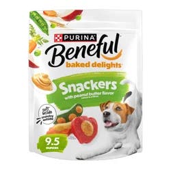 Beneful Purina Beneful Made in USA Facilities Dog Training Treats, Baked Delights Snackers - 9.5 oz. Pouch