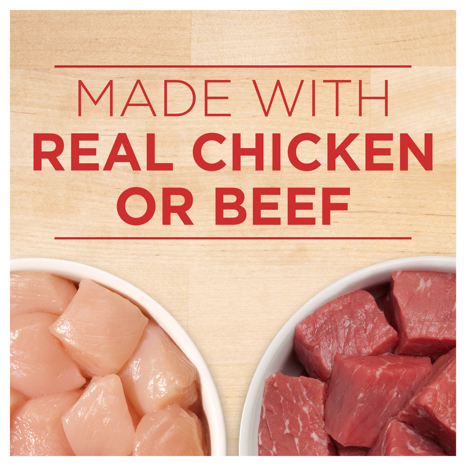 slide 2 of 5, Purina ONE Tender Cuts in Gravy Chicken and Brown Rice, and Beef and Barley Entrees Wet Dog Food Variety Pack - (6) 13 oz. Cans, 6 ct