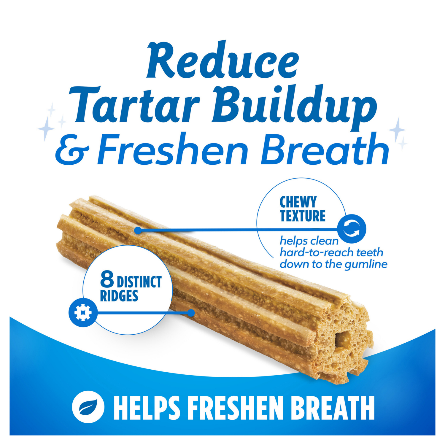 slide 6 of 8, DentaLife Purina Dentalife Daily Oral Care Chicken Flavor Large Breed Dog Dental Chews – 20.7 oz pouch (18ct), 18 ct