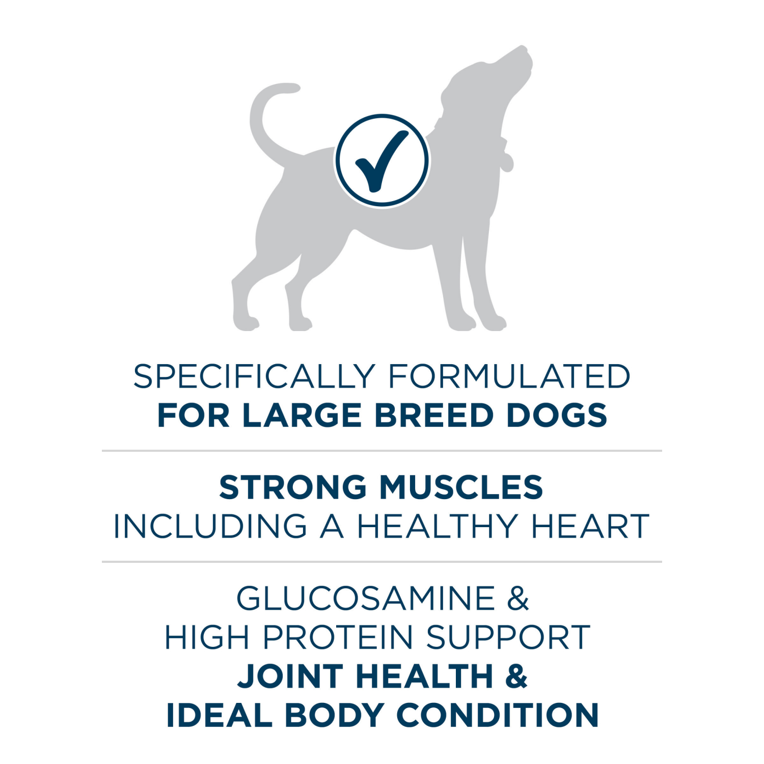 slide 5 of 8, Purina ONE Natural Large Breed Adult Dry Dog Food, +Plus Formula - 40 lb. Bag, 40 lb