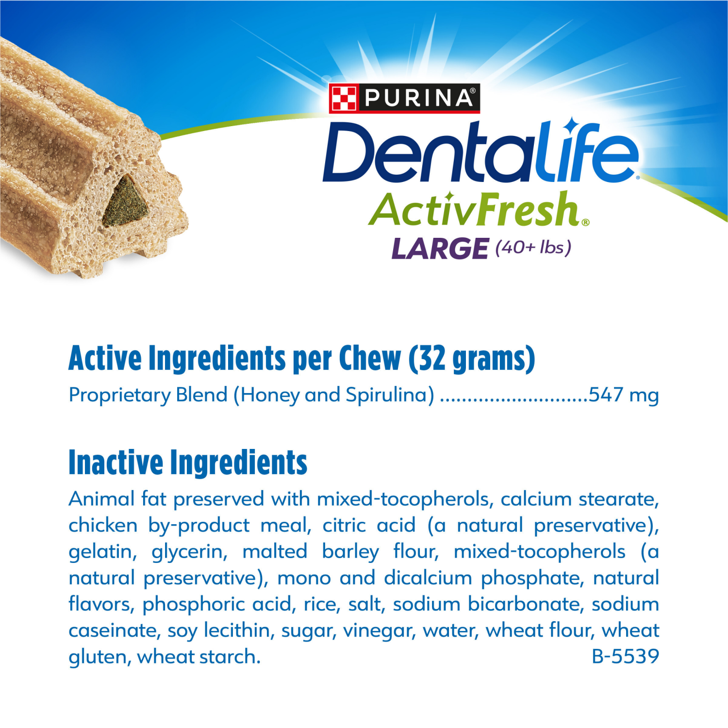 slide 3 of 5, DentaLife Purina DentaLife Large Dog Dental Chews; ActivFresh Daily Oral Care - 21 ct. Pouch, 21 ct