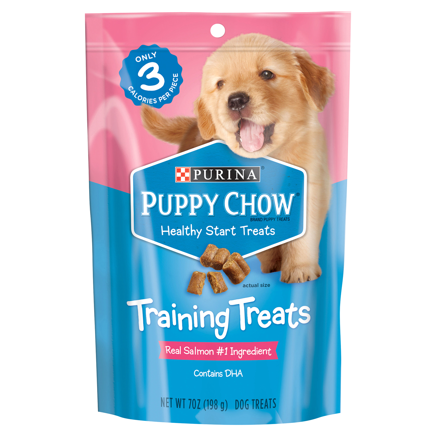 slide 1 of 5, Puppy Chow Purina Puppy Chow Training Treats, Healthy Start Salmon Treats, 7 oz