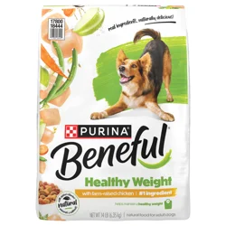 Beneful Purina Beneful Healthy Weight With Farm-Raised Chicken Natural Dog Food Dry Formula With Added Vitamins, Minerals and Nutrients - 14 lb. Bag