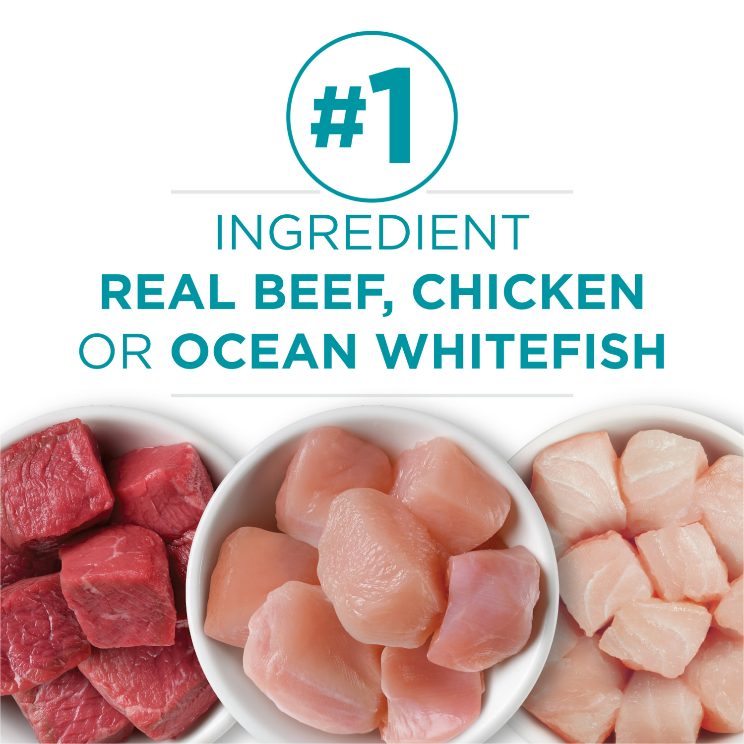 slide 2 of 5, Purina ONE Grain Free, Natural Pate Wet Cat Food Variety Pack, Beef, Chicken and Ocean Whitefish Recipes - (12) 3 oz. Pull-Top Cans, 12 ct