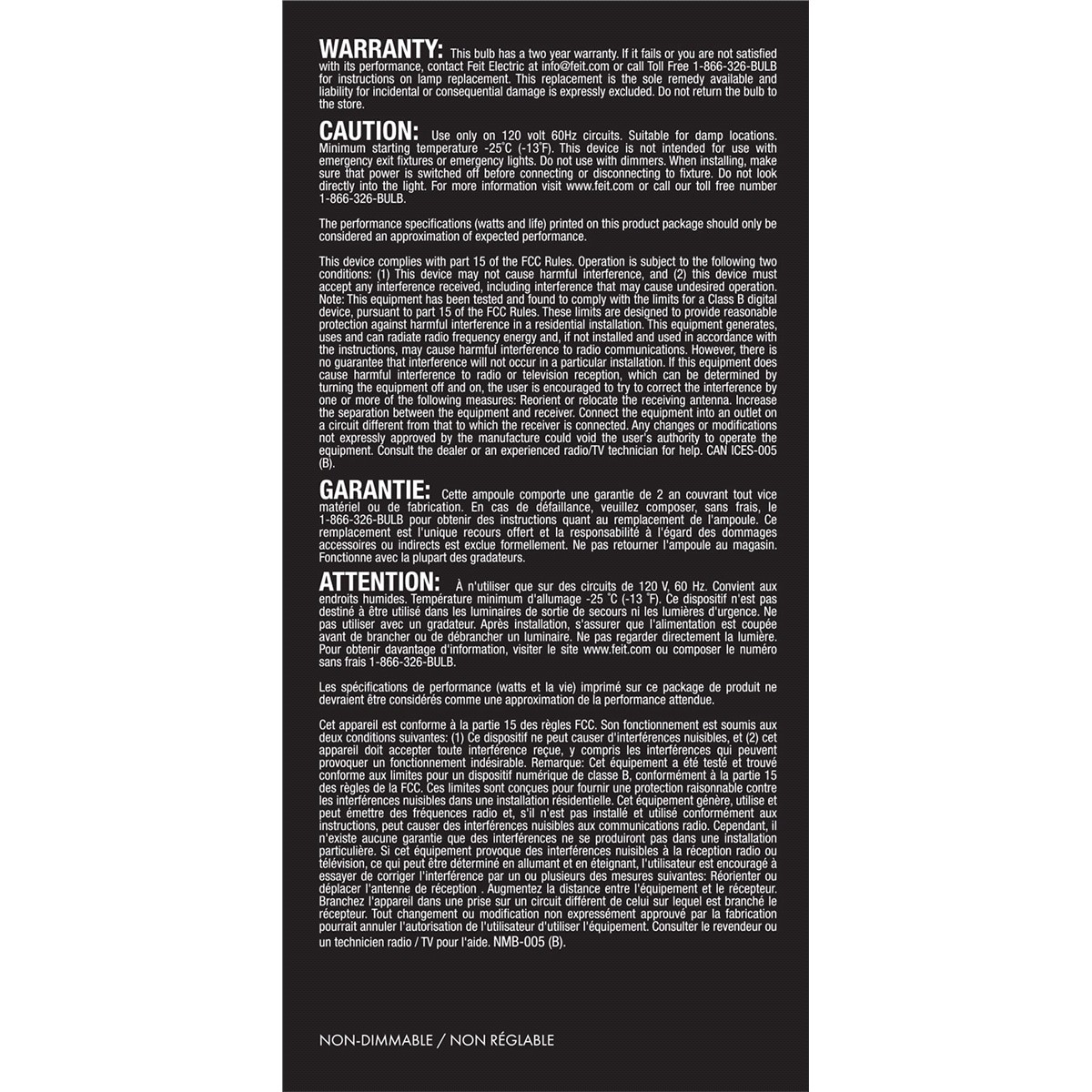 slide 2 of 2, Feit Electric BLB INFINITY 2W 1 CT, 1 ct