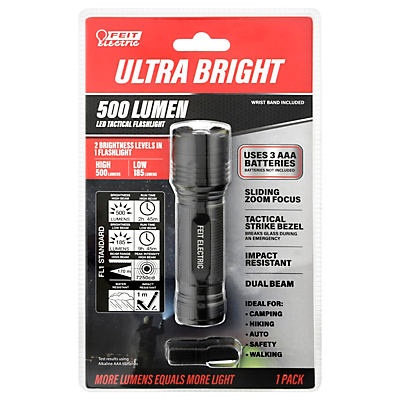 slide 1 of 1, Feit Electric 500 Lumen LED Tactical Flashlight, 1 ct